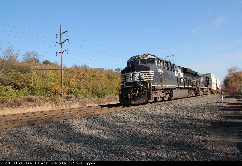 NS 3668 on the point of train 25P